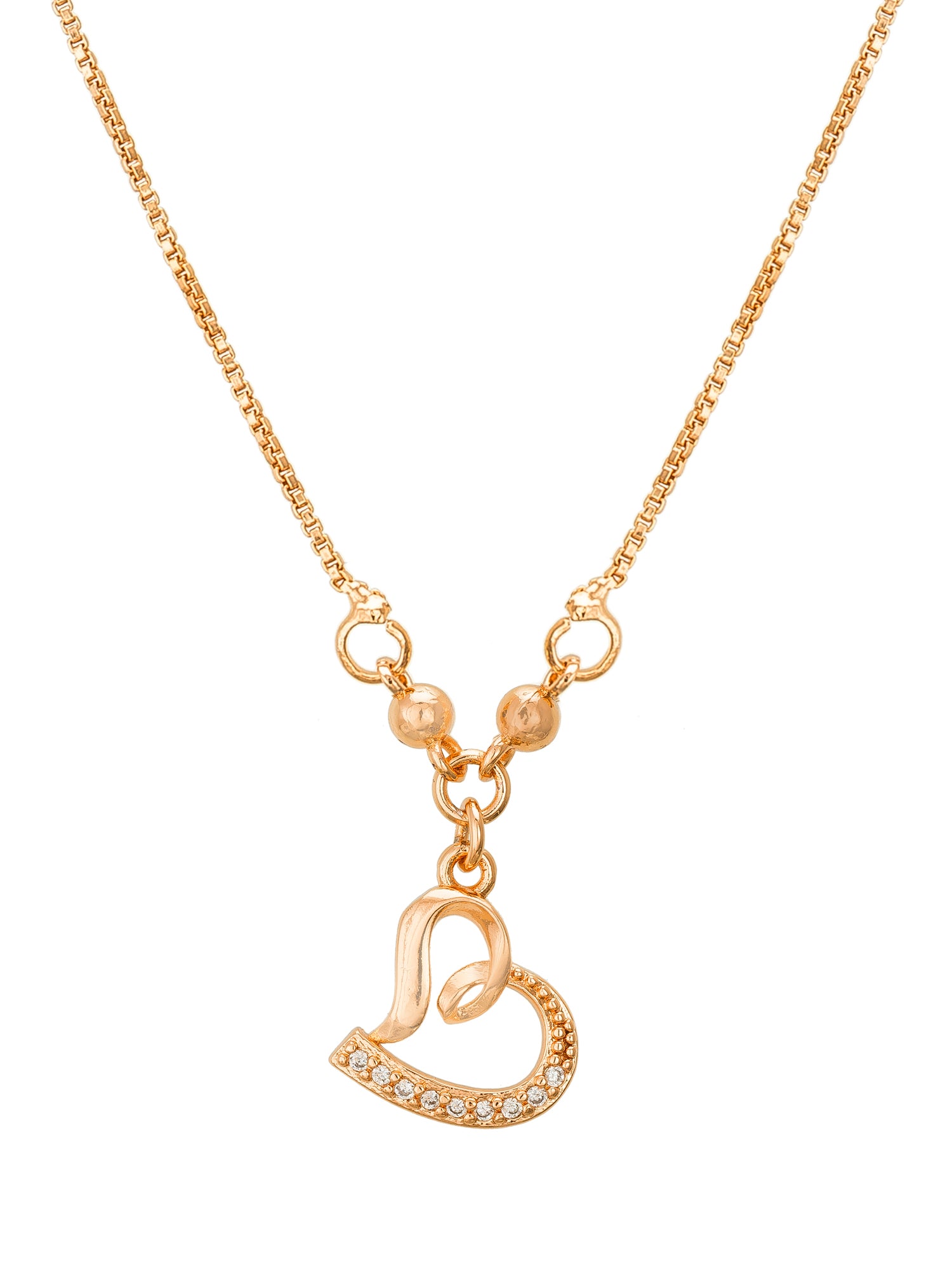 Aadita Stylized Open Heart Pendent