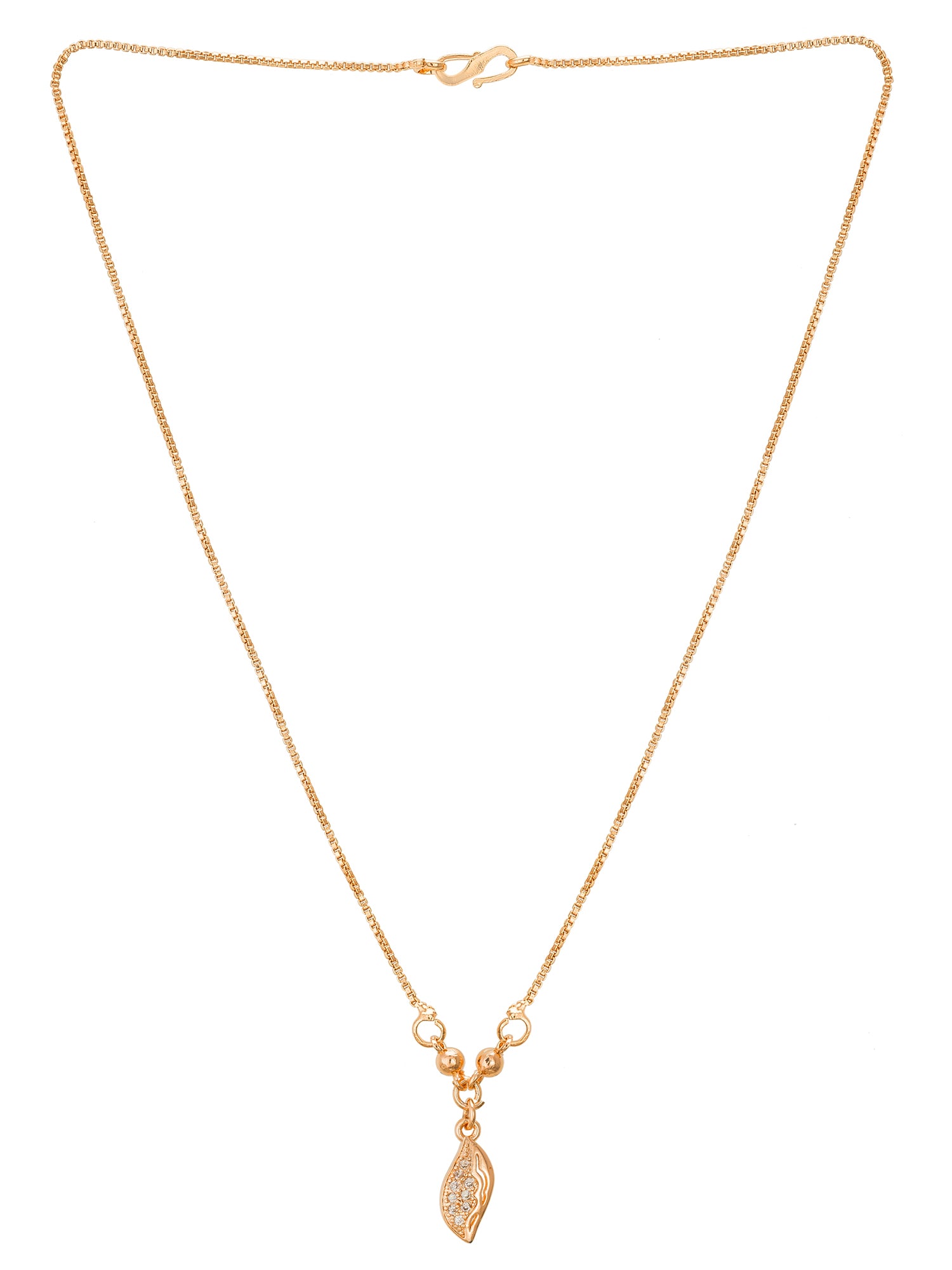 Aadita Crystal Leaf Drop Pendent