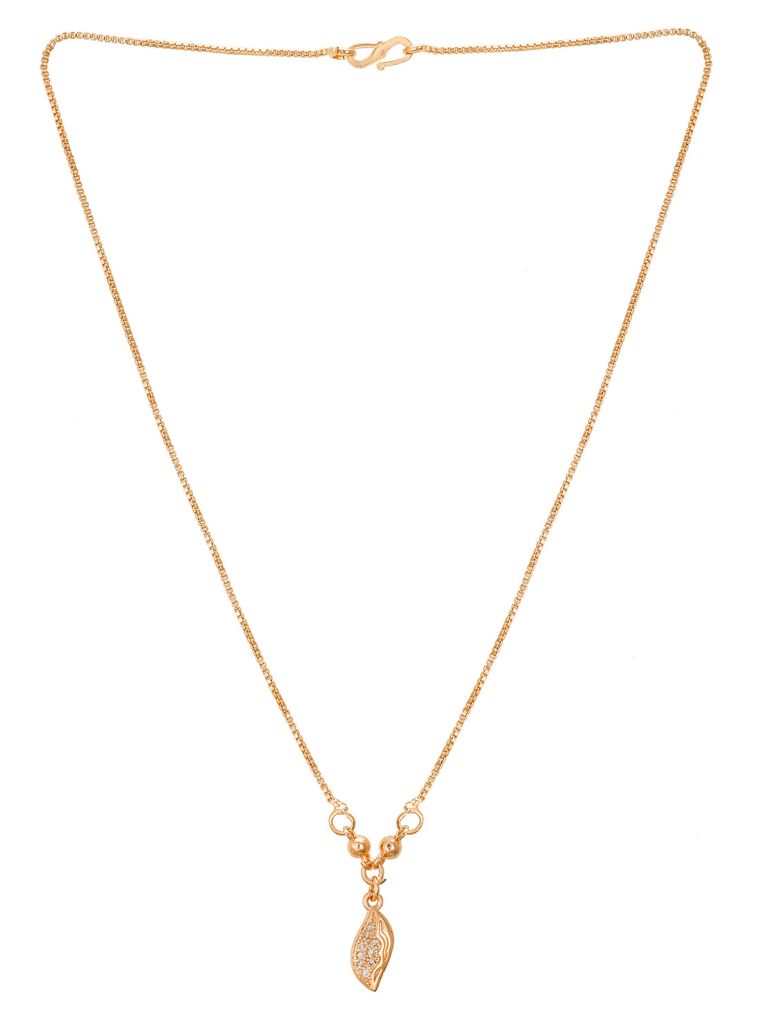 Aadita Crystal Leaf Drop Pendent