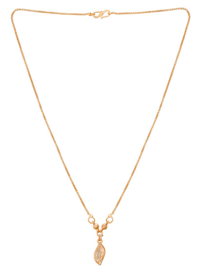 Aadita Crystal Leaf Drop Pendent