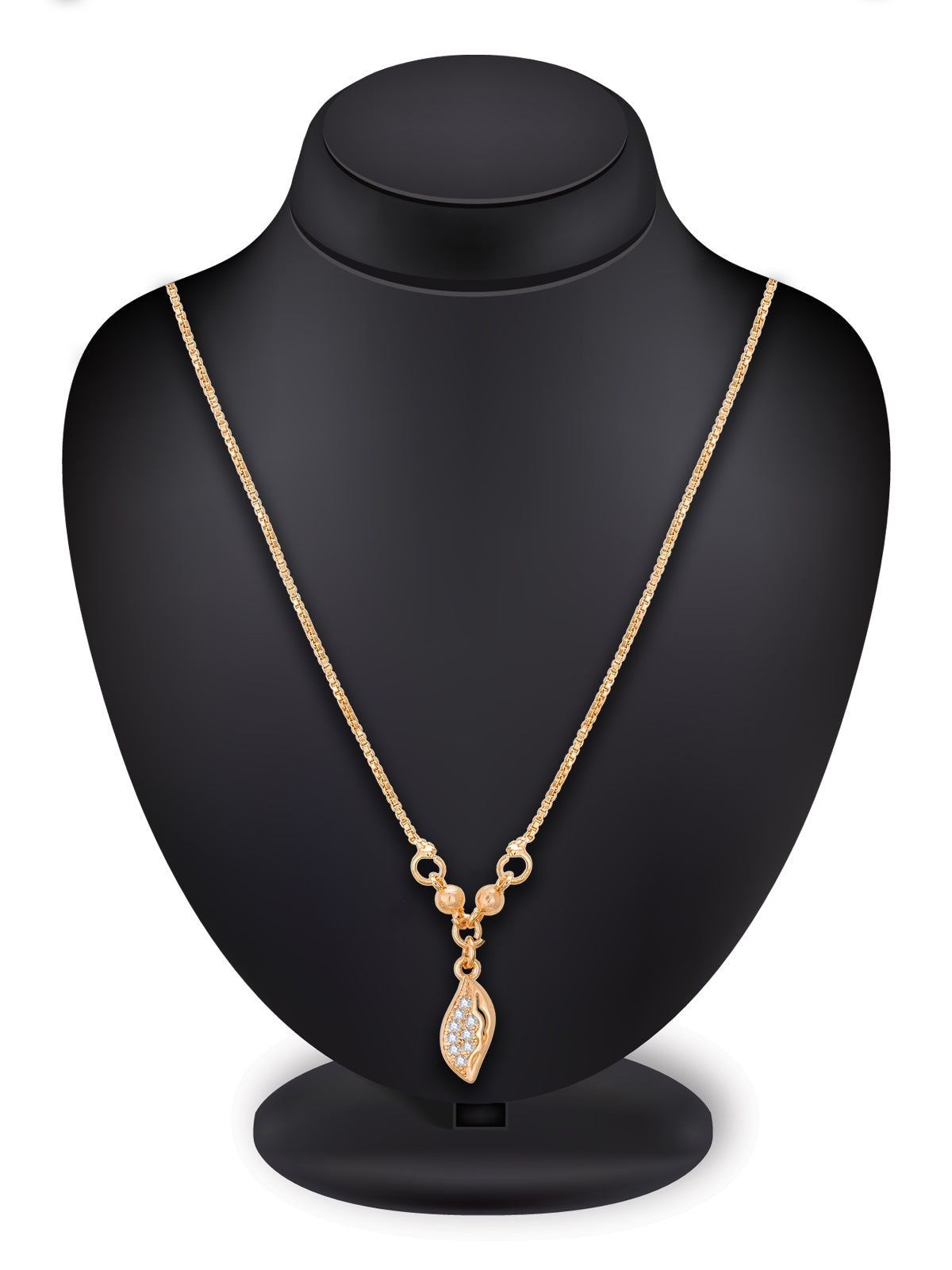 Aadita Crystal Leaf Drop Pendent