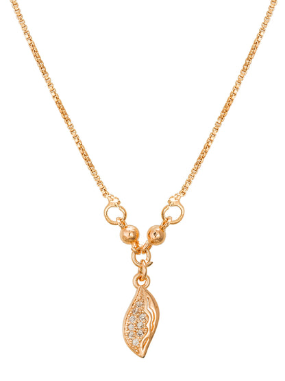 Aadita Crystal Leaf Drop Pendent