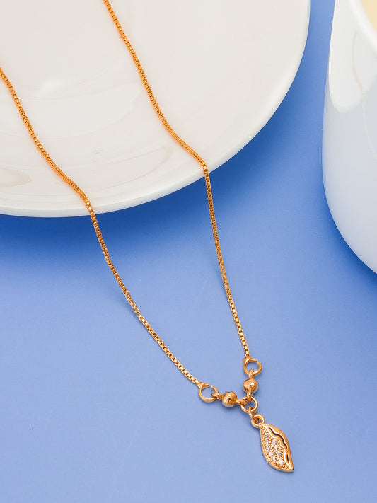 Aadita Crystal Leaf Drop Pendent