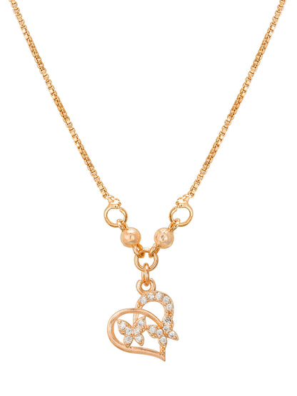 Aadita Heart & Butterfly Pendent