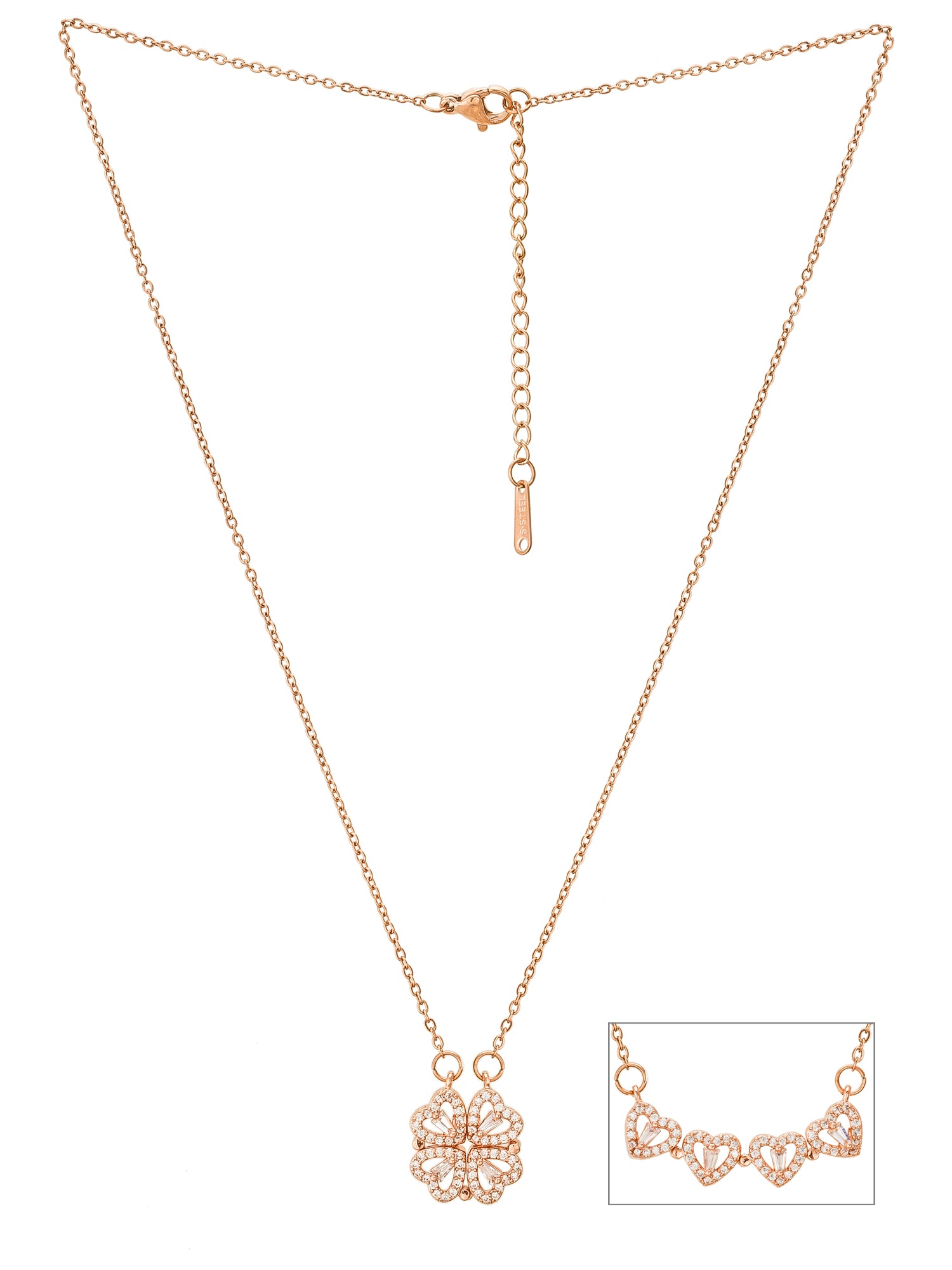 Aadita Convertible Magnetic Heart Clover Pendent