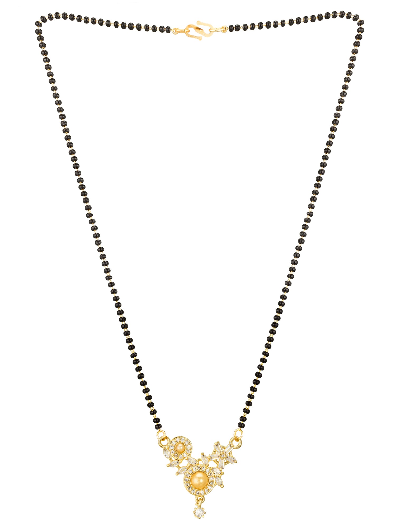 Aadita Floral Cluster Asymmetrical Mangalsutra