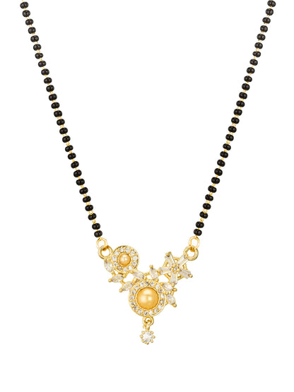 Aadita Floral Cluster Asymmetrical Mangalsutra
