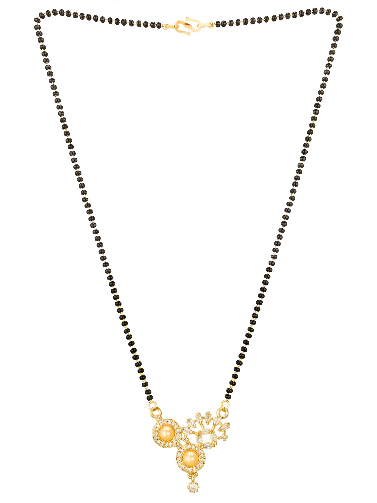 Aadita Contemporary Pearl & Crystal Mangalsutra
