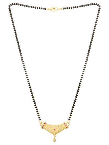 Aadita Royal Textured Arch Mangalsutra