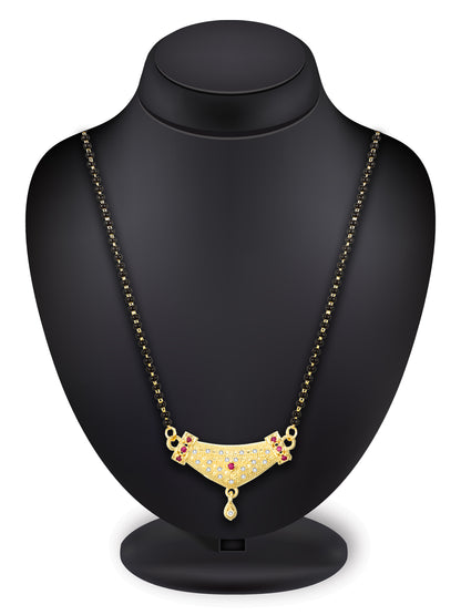 Aadita Royal Textured Arch Mangalsutra