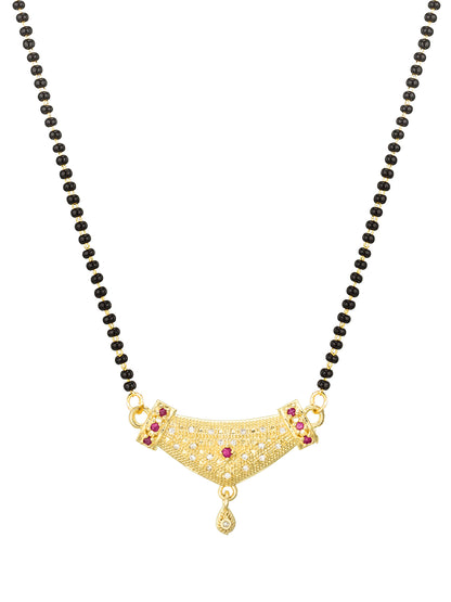 Aadita Royal Textured Arch Mangalsutra
