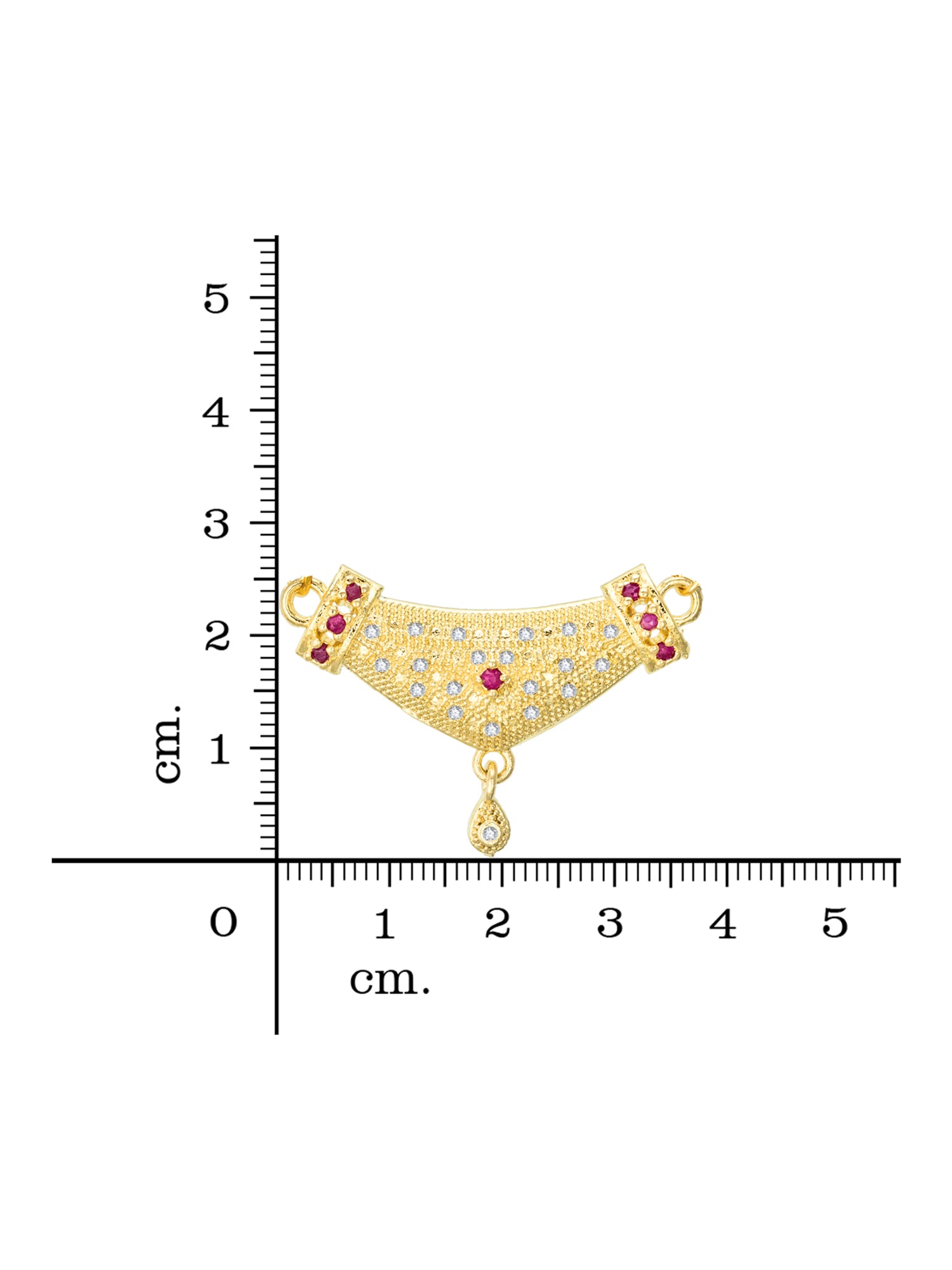 Aadita Royal Textured Arch Mangalsutra