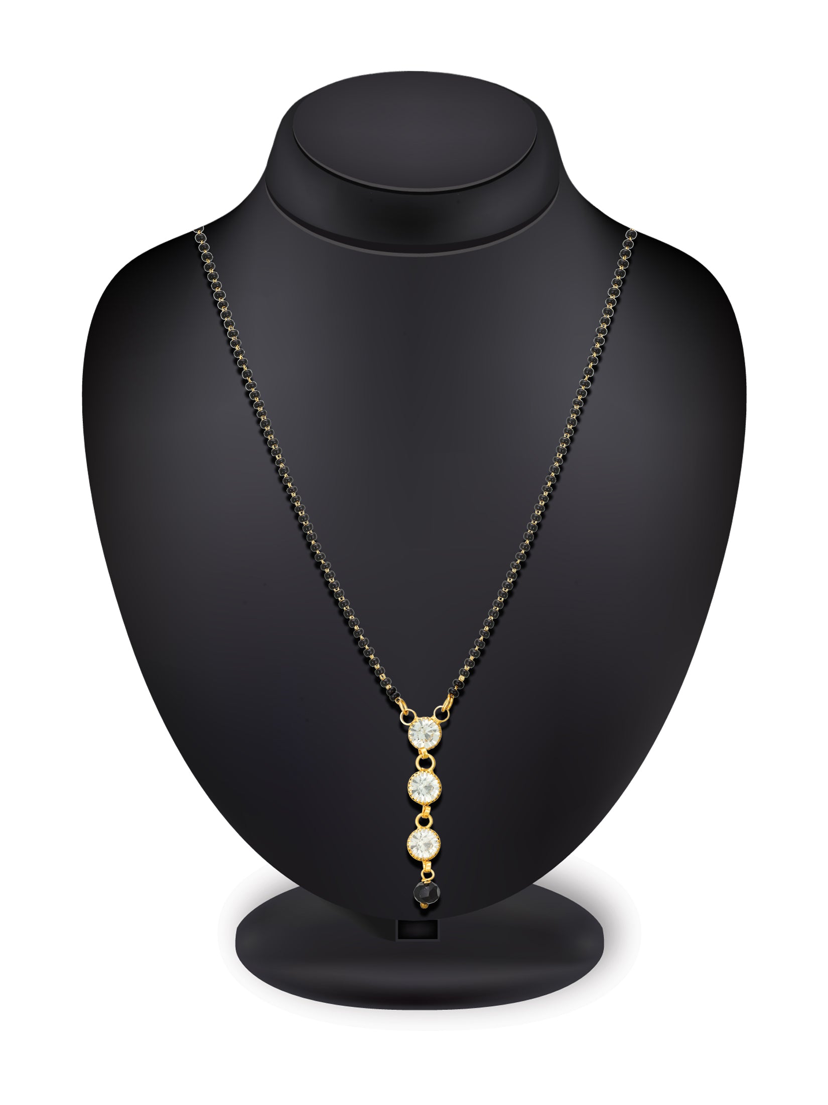 Aadita Linear Drop Trinity Mangalsutra