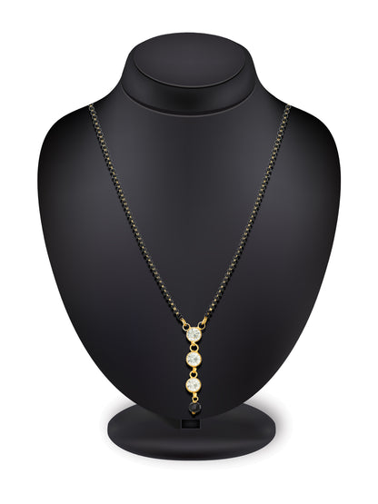 Aadita Linear Drop Trinity Mangalsutra