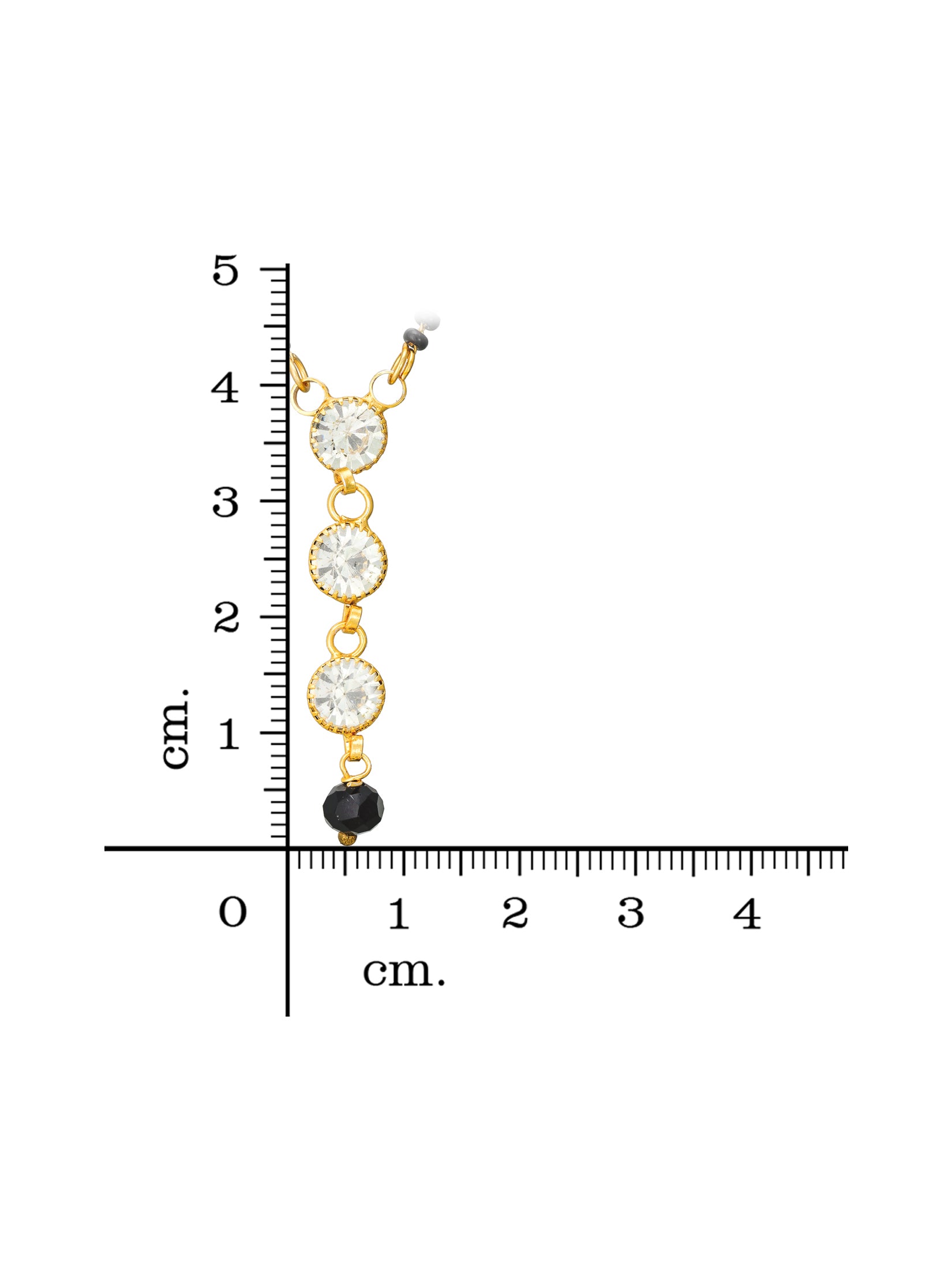Aadita Linear Drop Trinity Mangalsutra