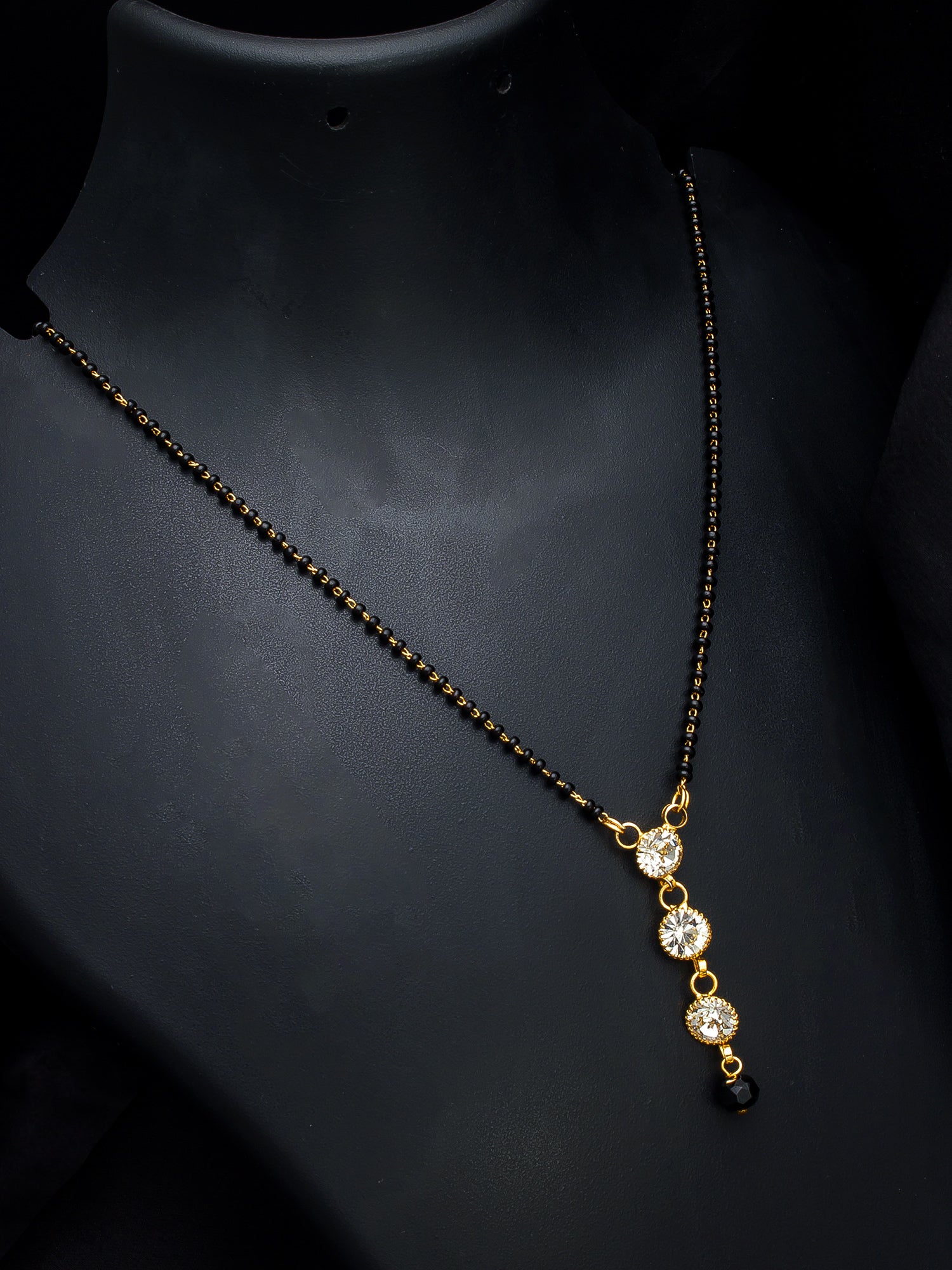Aadita Linear Drop Trinity Mangalsutra