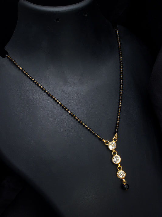 Aadita Linear Drop Trinity Mangalsutra