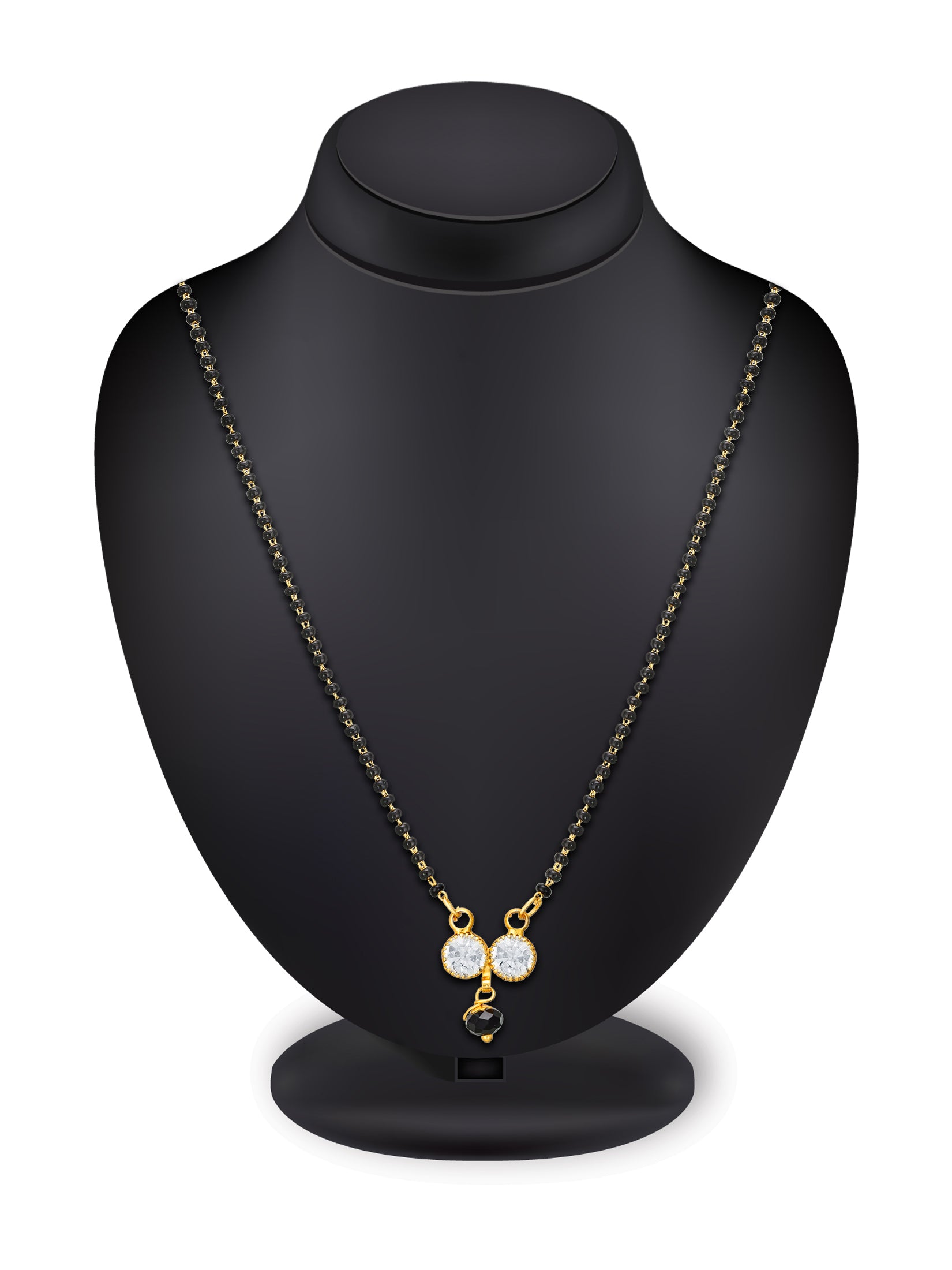Aadita Twin Crystal Infinity Style Mangalsutra