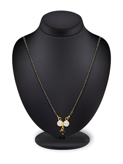 Aadita Twin Crystal Infinity Style Mangalsutra