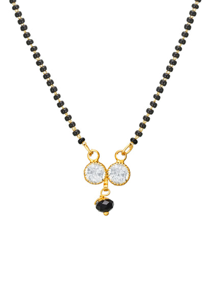 Aadita Twin Crystal Infinity Style Mangalsutra