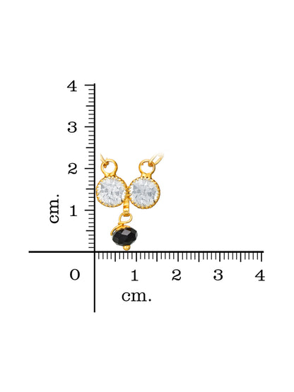 Aadita Twin Crystal Infinity Style Mangalsutra