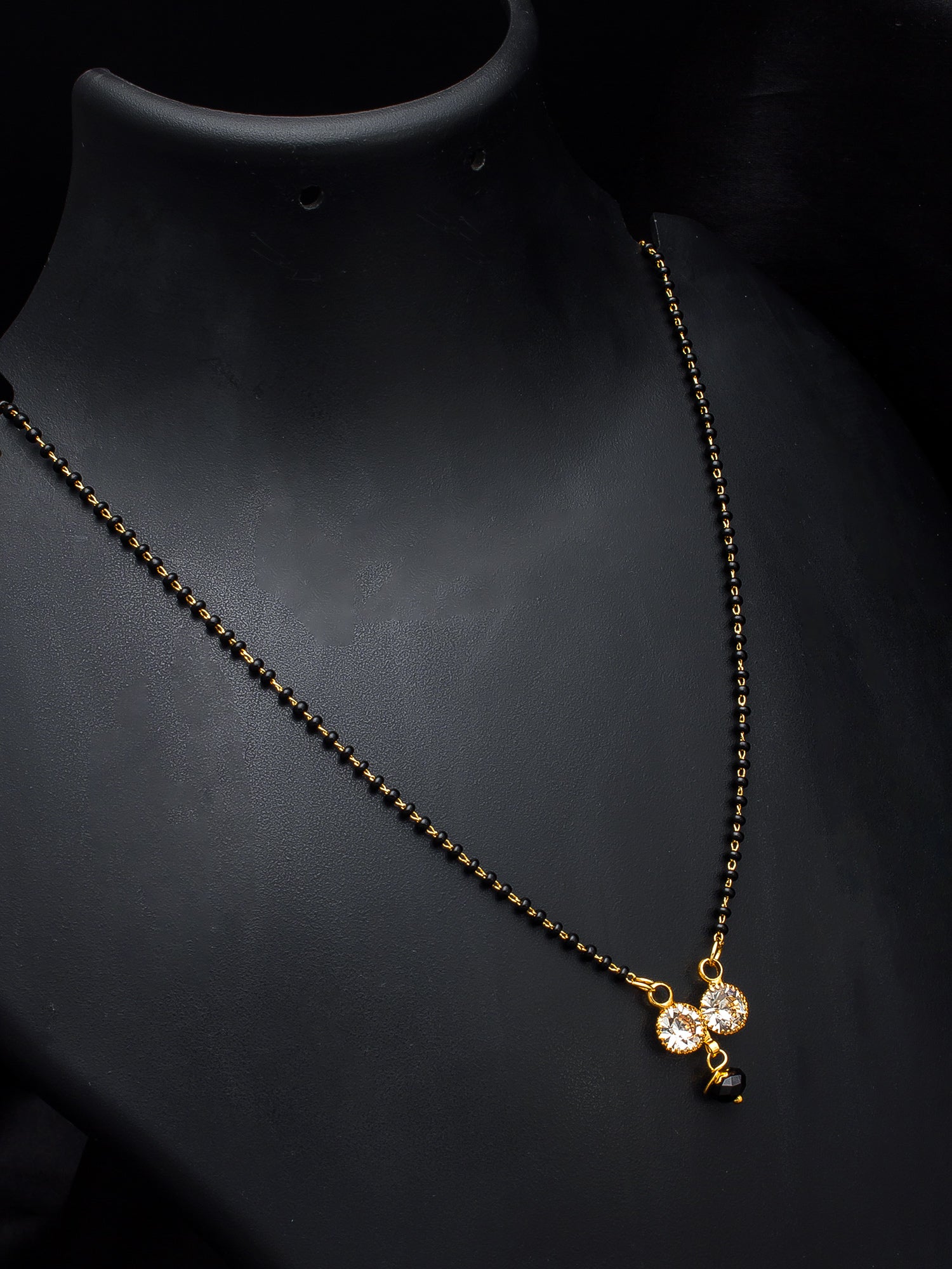 Aadita Twin Crystal Infinity Style Mangalsutra