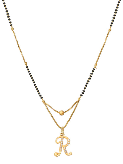 Aadita Alphabet 'R' Initial Mangalsutra