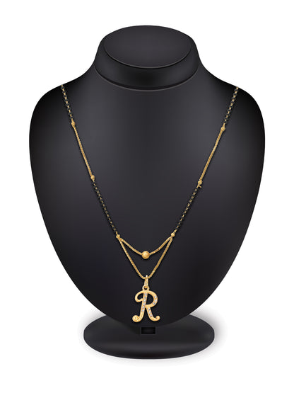 Aadita Alphabet 'R' Initial Mangalsutra