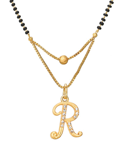 Aadita Alphabet 'R' Initial Mangalsutra