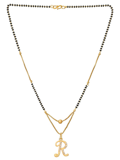 Aadita Alphabet 'R' Initial Mangalsutra