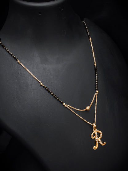 Aadita Alphabet 'R' Initial Mangalsutra