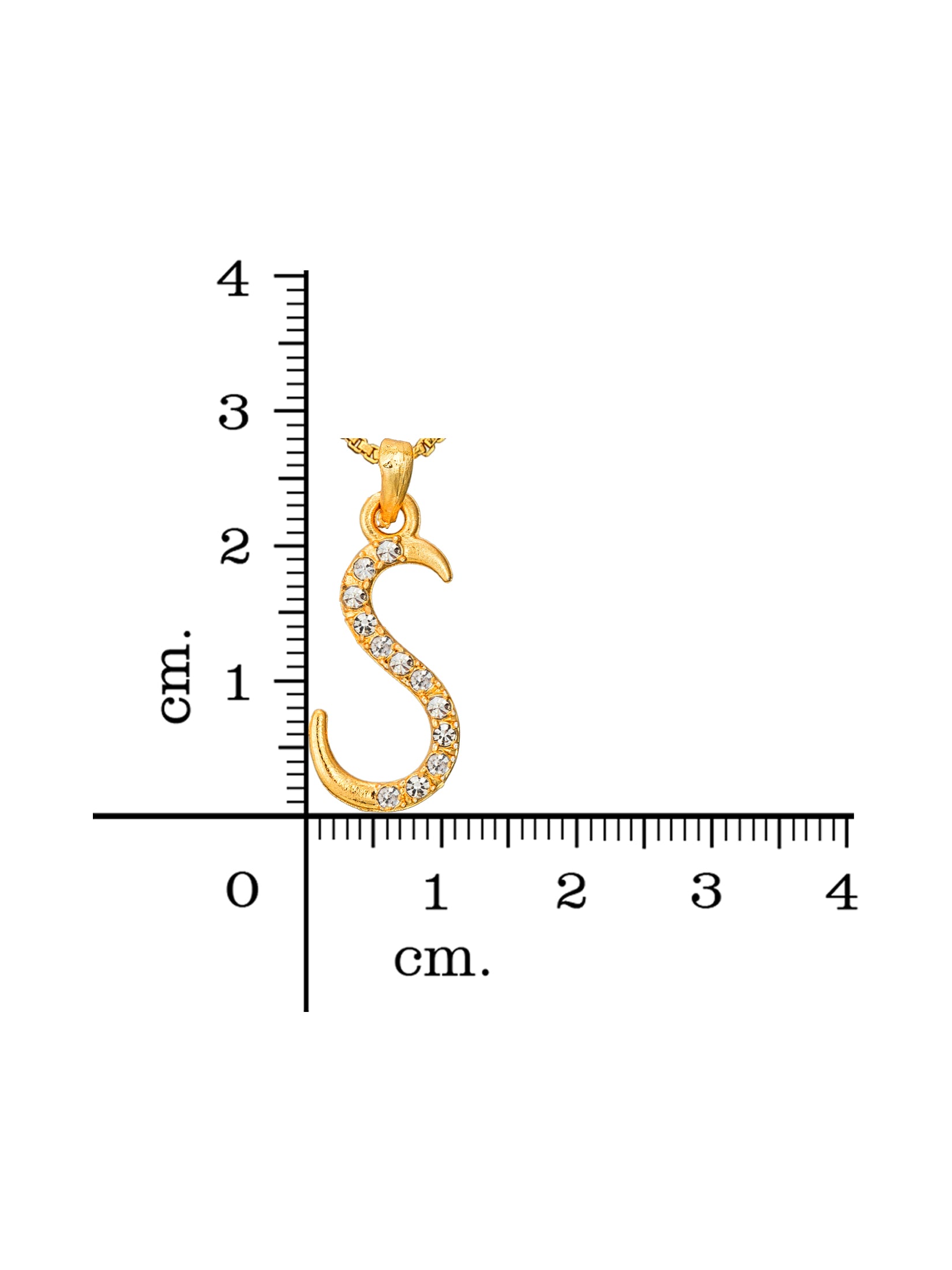 Aadita Gold Plated 'S' Initial Mangalsutra