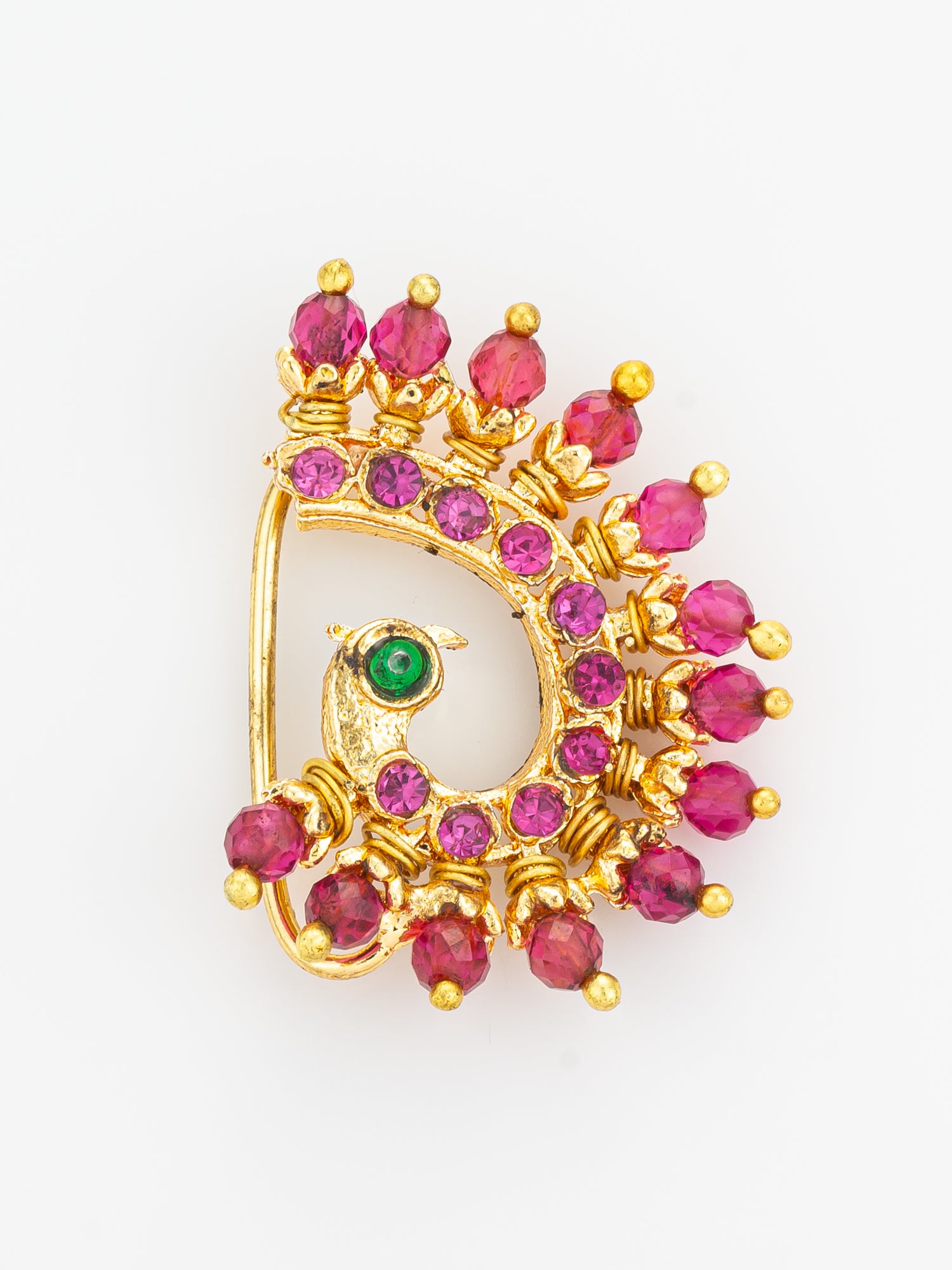 Aadita Ruby Tone Stone Nath