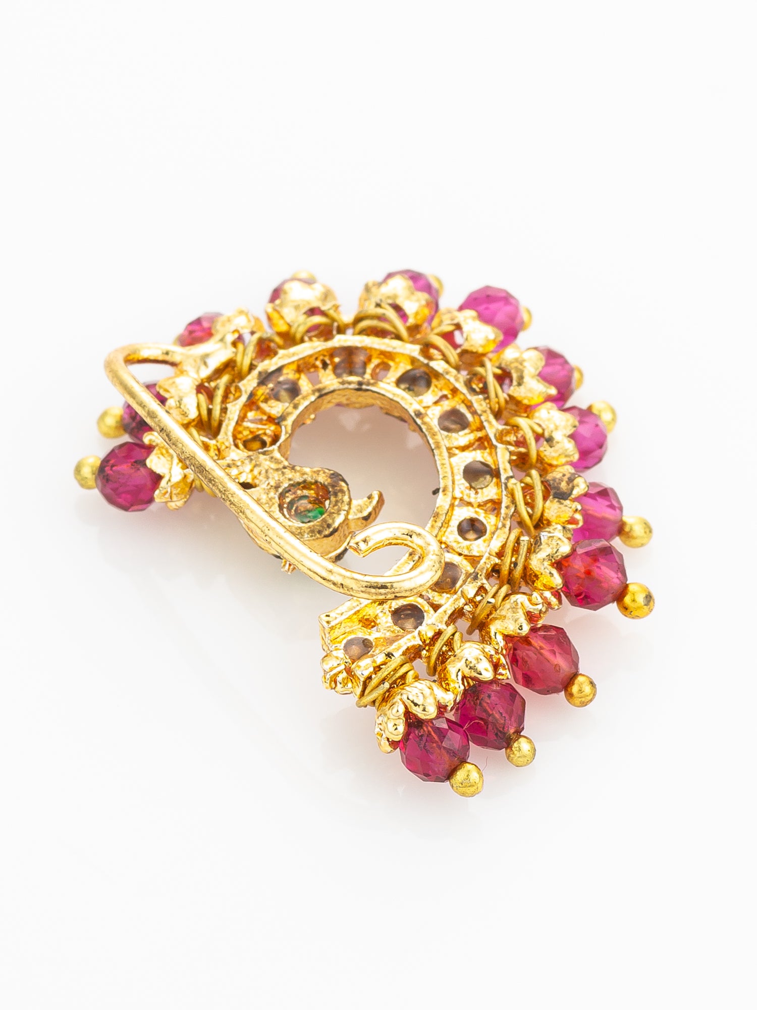 Aadita Ruby Tone Stone Nath