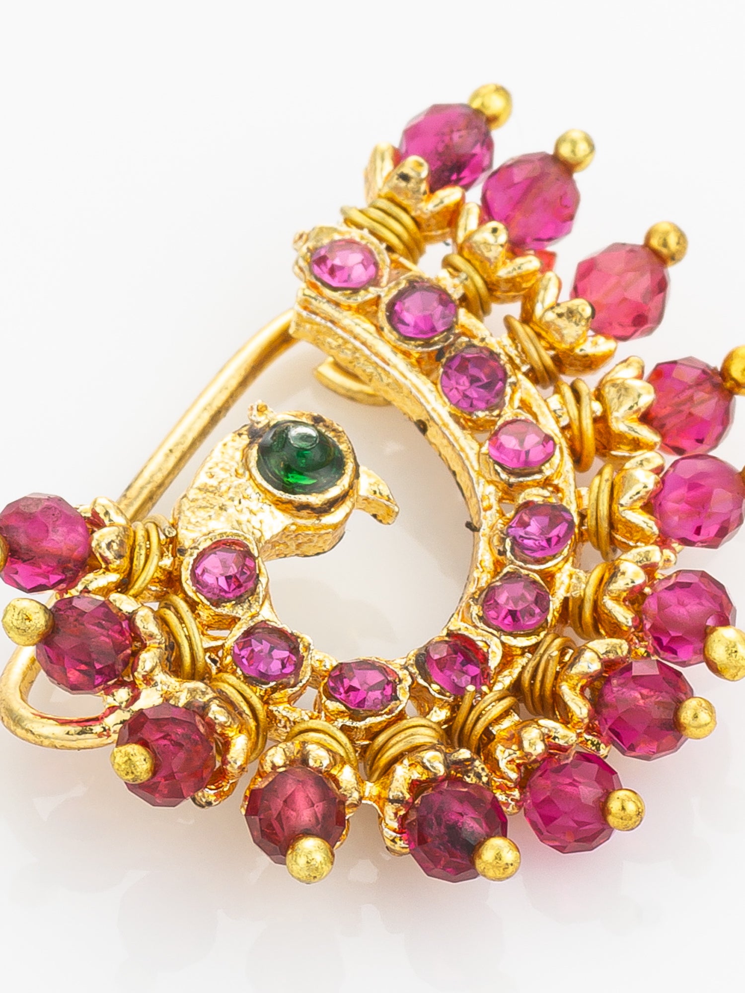 Aadita Ruby Tone Stone Nath