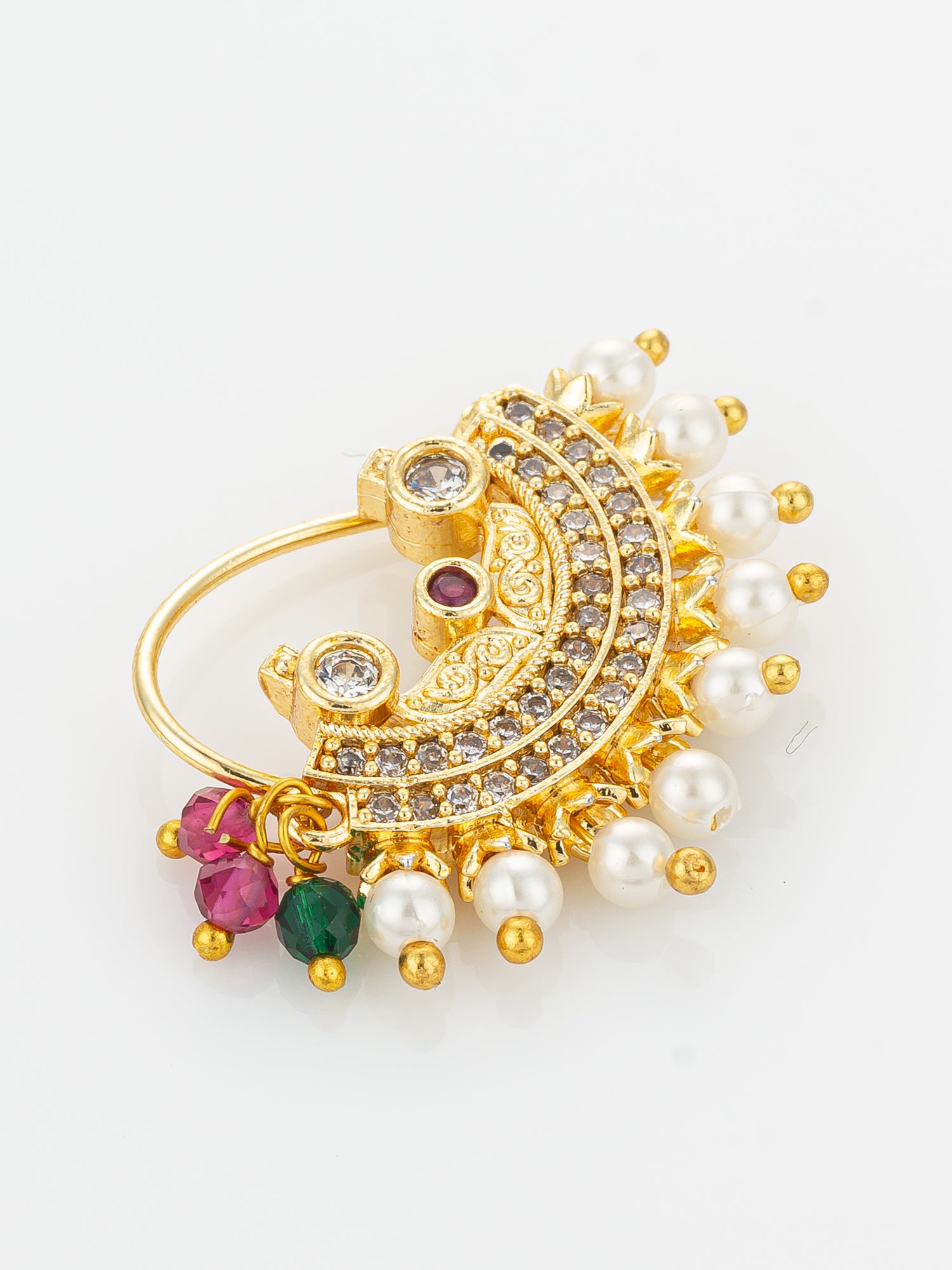 Aadita Traditional Maharashtrian Gold Plated Nath