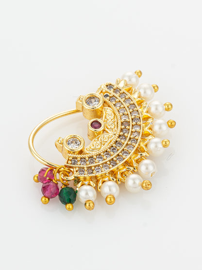 Aadita Traditional Maharashtrian Gold Plated Nath