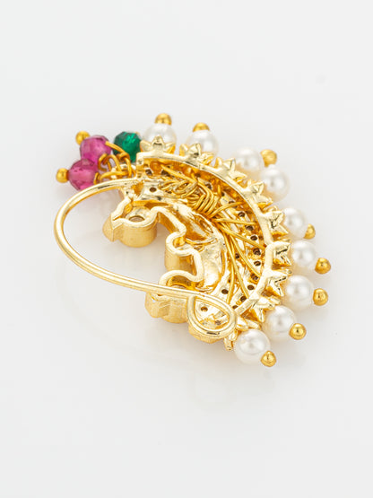 Aadita Traditional Maharashtrian Gold Plated Nath