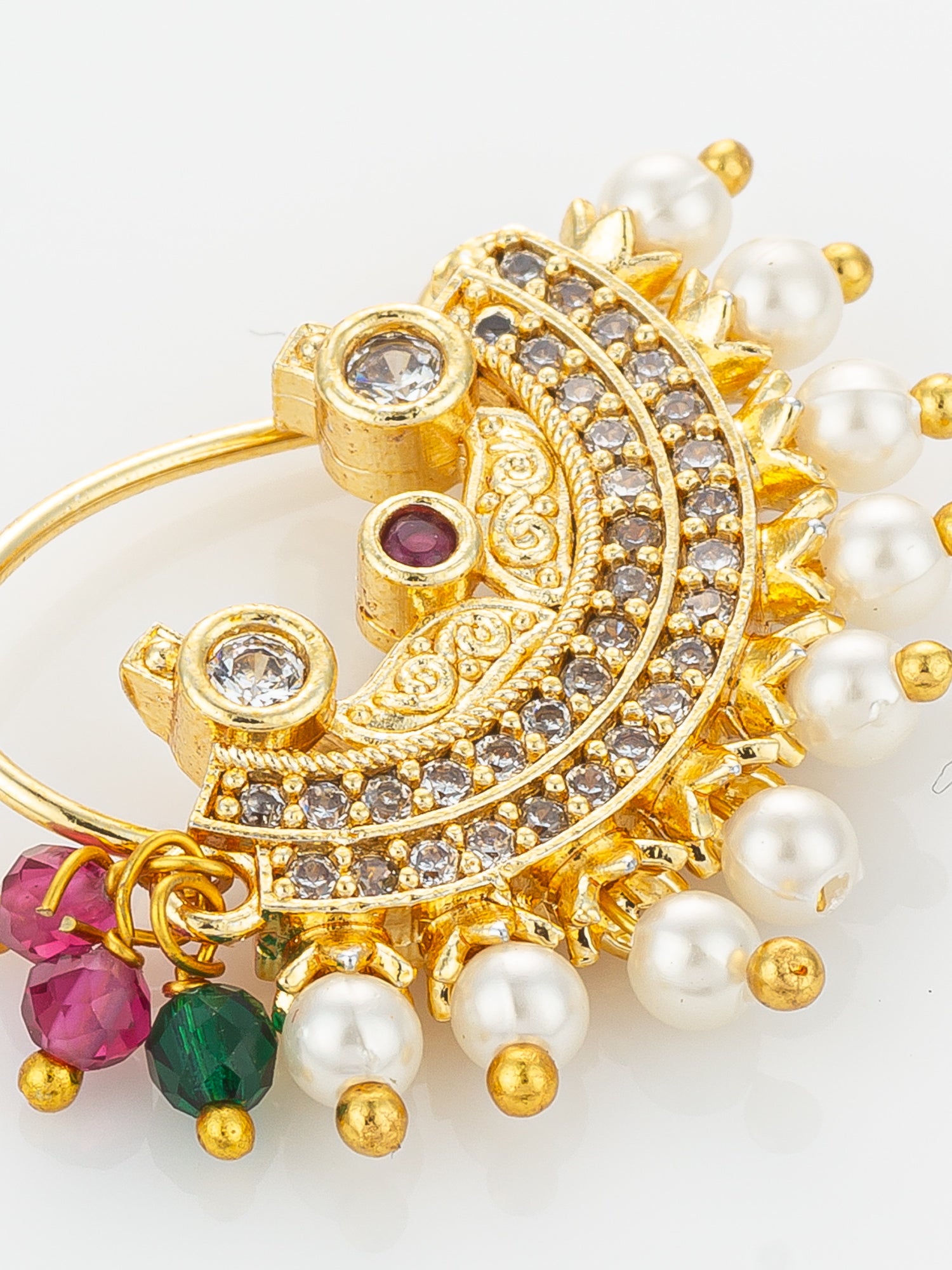 Aadita Traditional Maharashtrian Gold Plated Nath