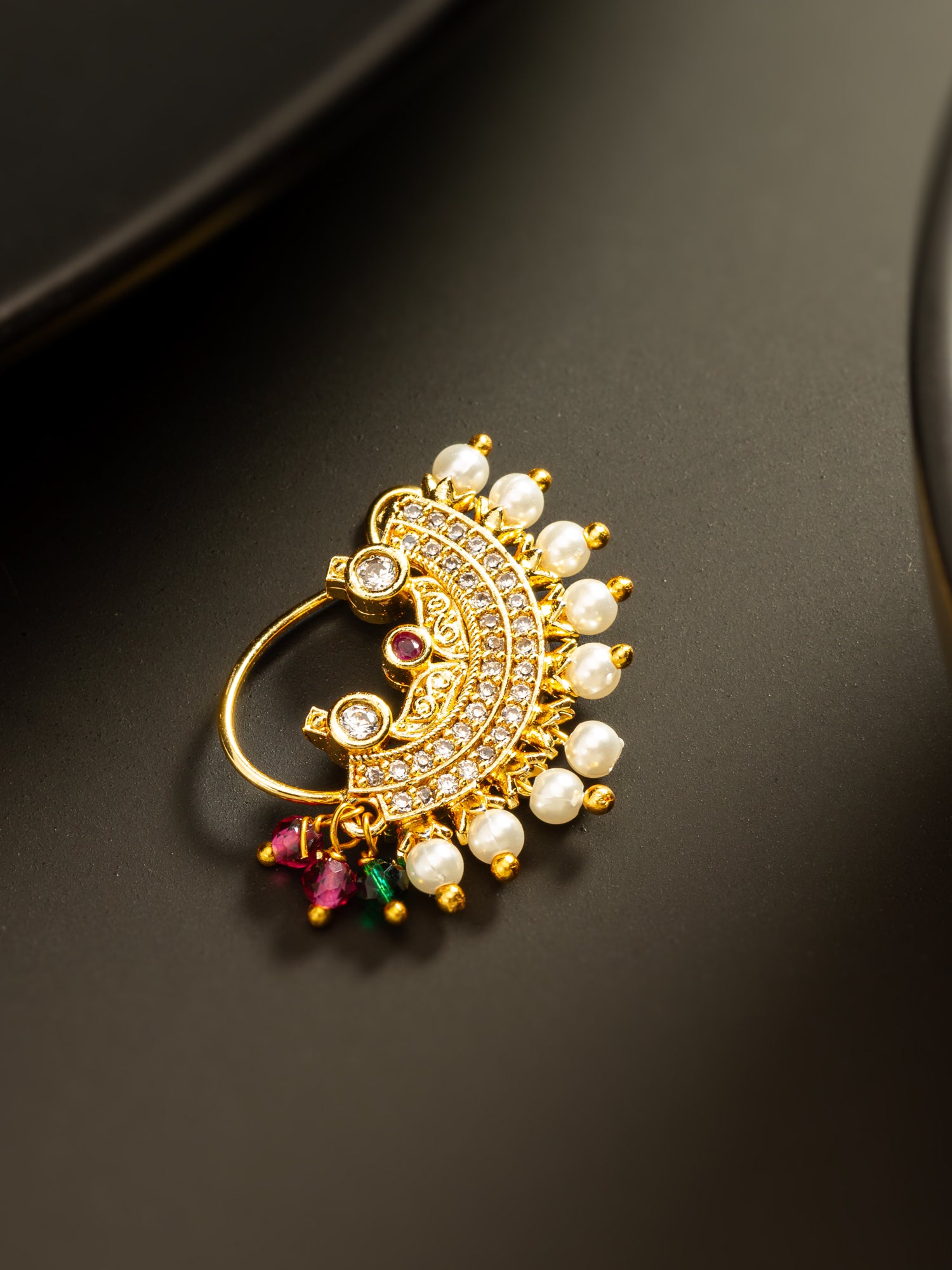Aadita Traditional Maharashtrian Gold Plated Nath