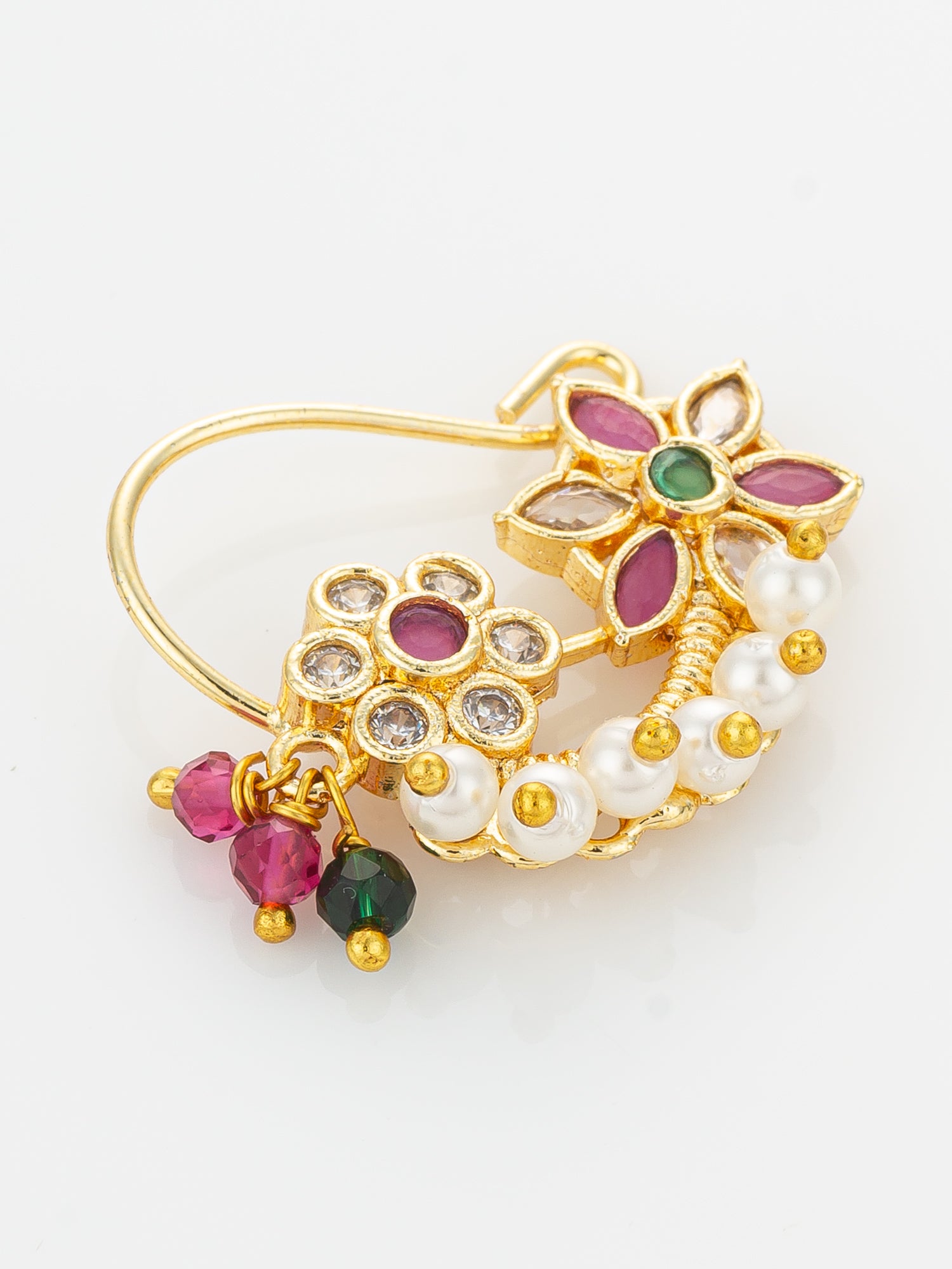 Aadita Elegant Multi-Stone Studded Nath