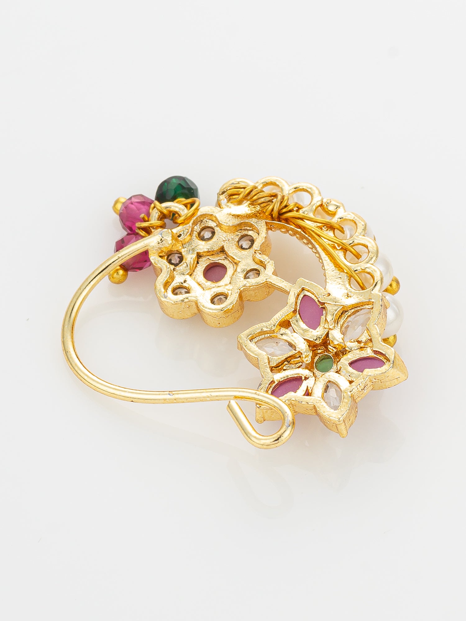 Aadita Elegant Multi-Stone Studded Nath