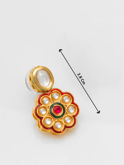 Aadita Floral Kundan Pearl Multicolour Necklace Set