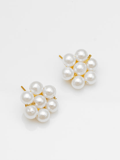Aadita White Pearl Multi-Layer Bridal Necklace Set