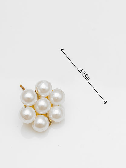 Aadita White Pearl Multi-Layer Bridal Necklace Set