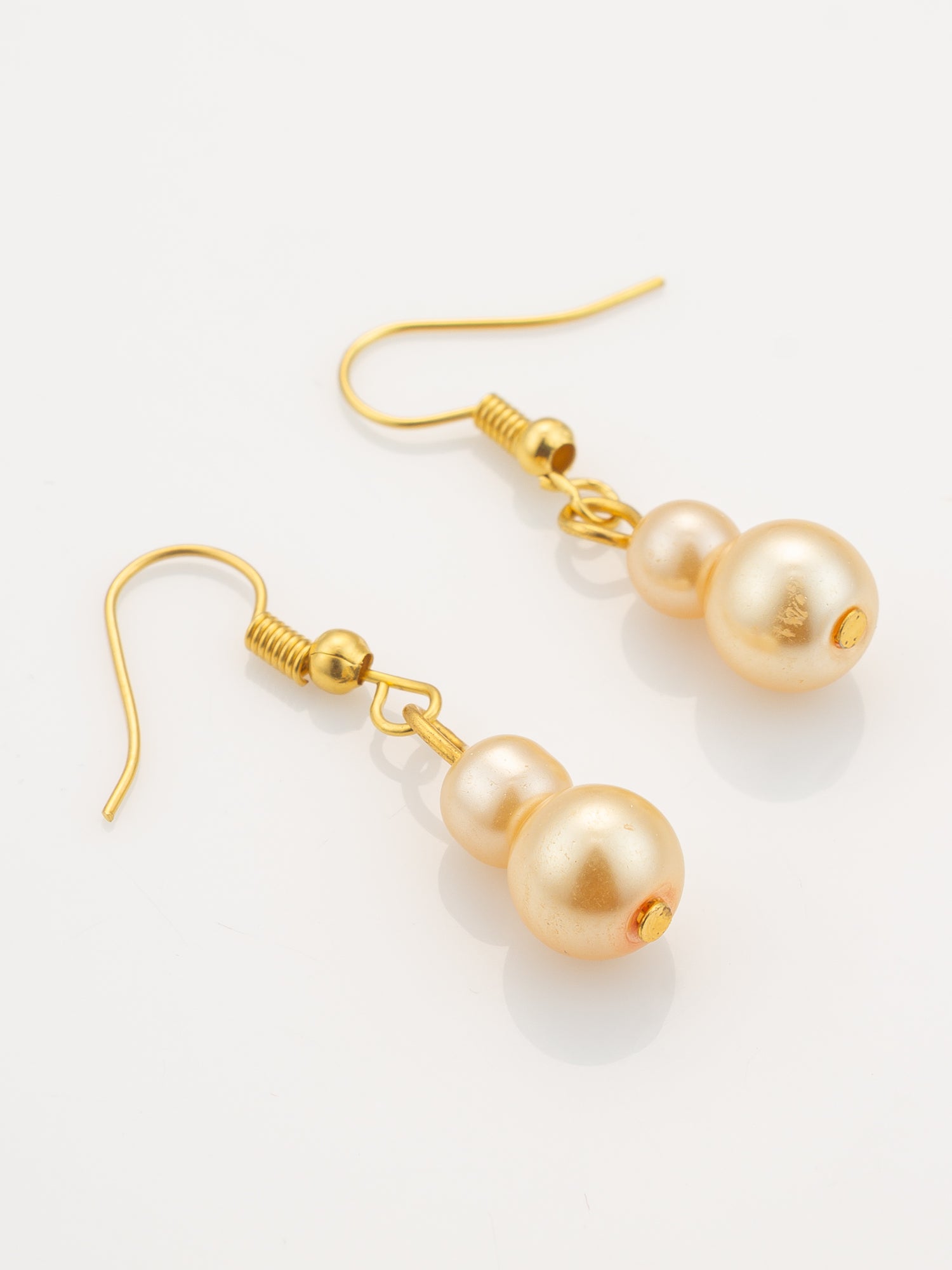 Aadita Gold-Plated Pearl Beaded Traditional Necklace Set