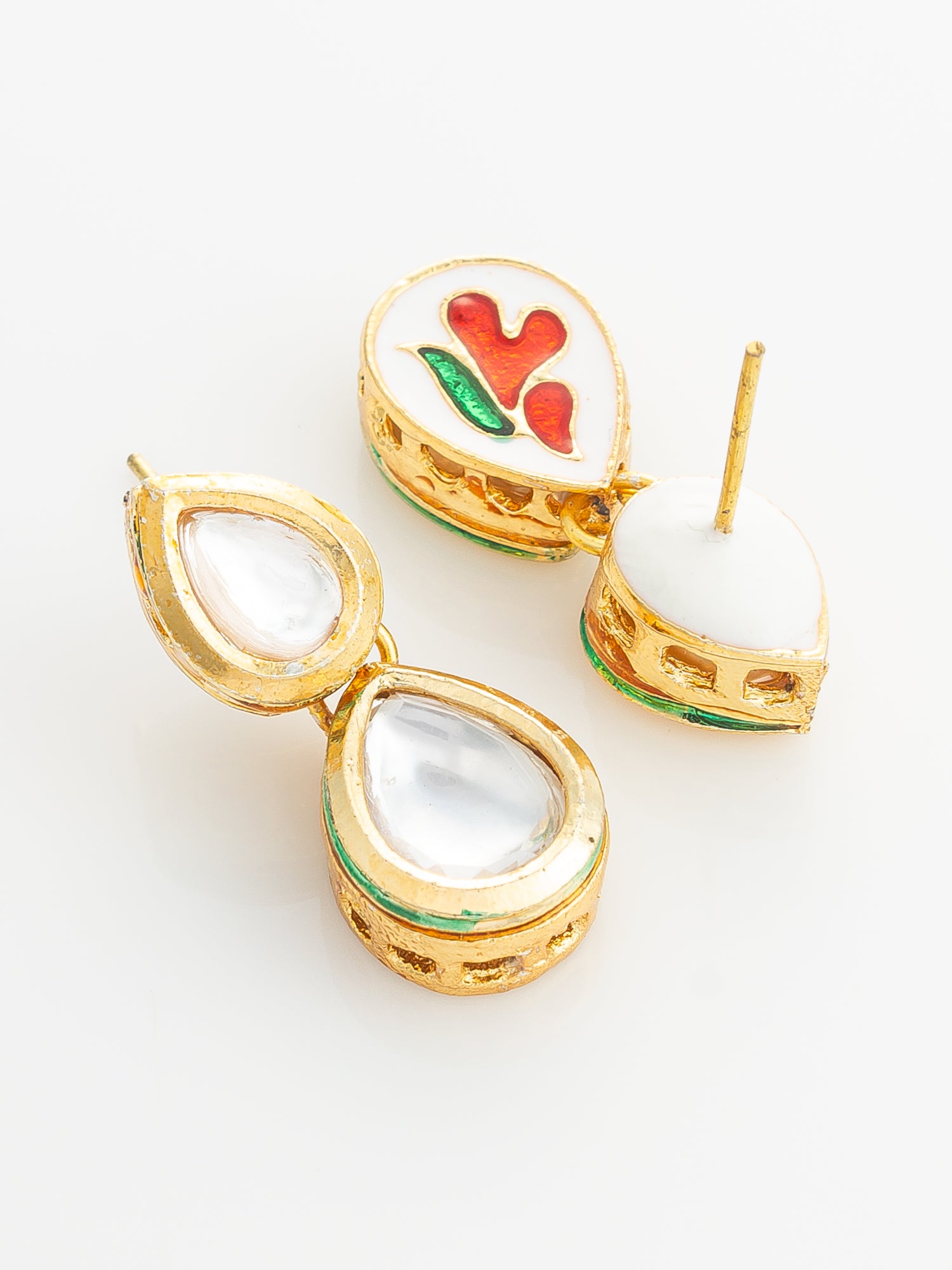 Aadita Gold Plated Pearl and Kundan Long Necklace Set