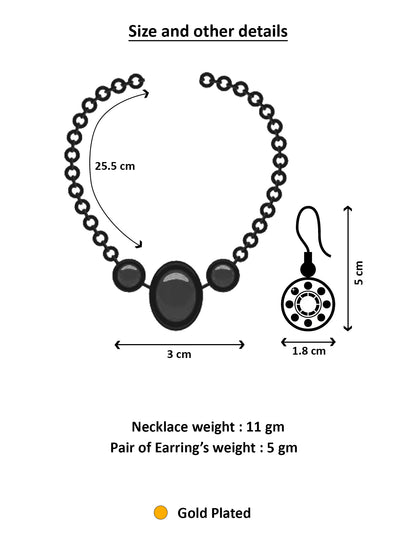 Aadita Gold Plated Double Layered Pearl Chain Necklace with Floral Pendant