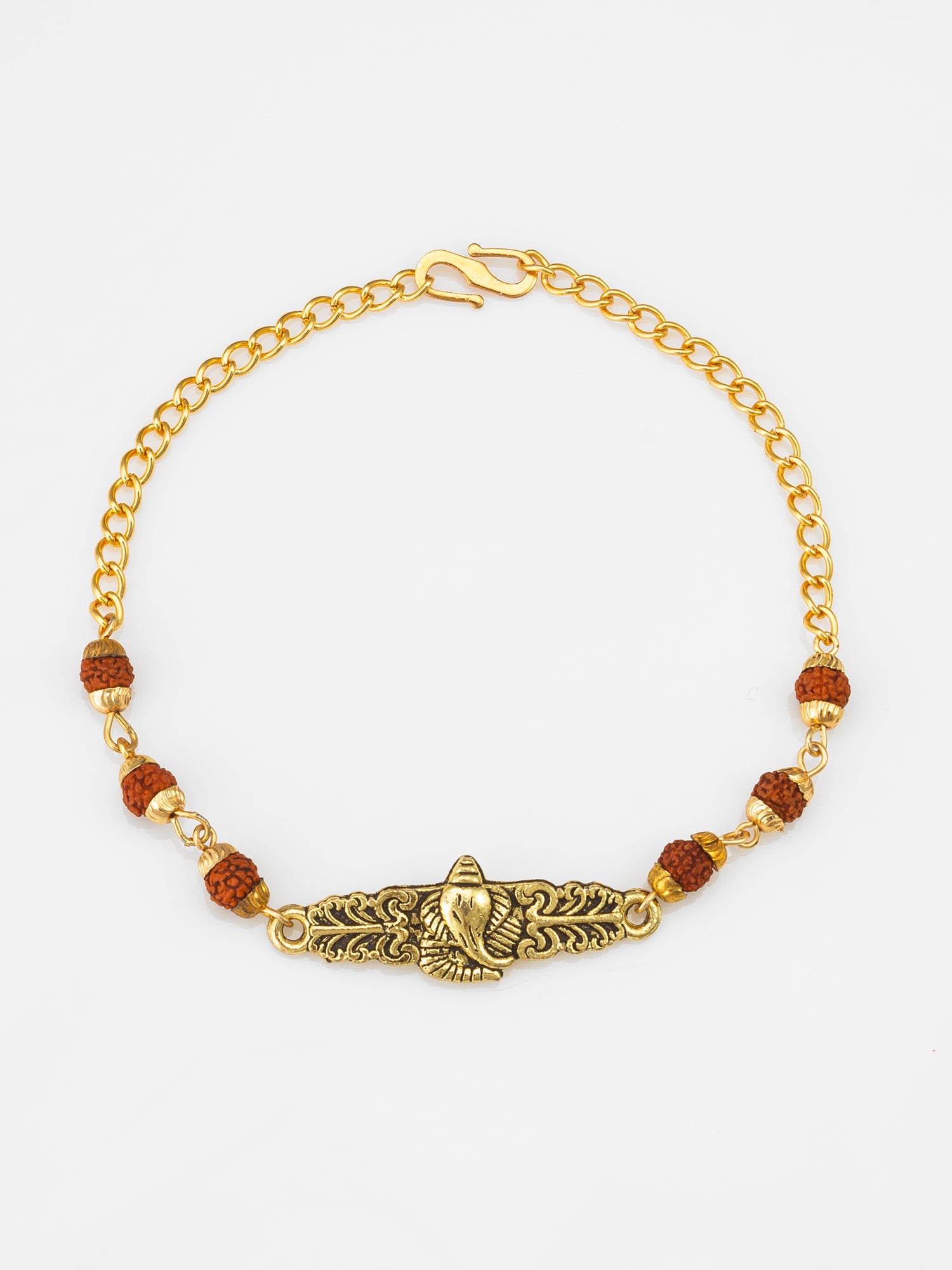 Aadita Ganesha Rudraksh Bracelet Rakhi for Brother