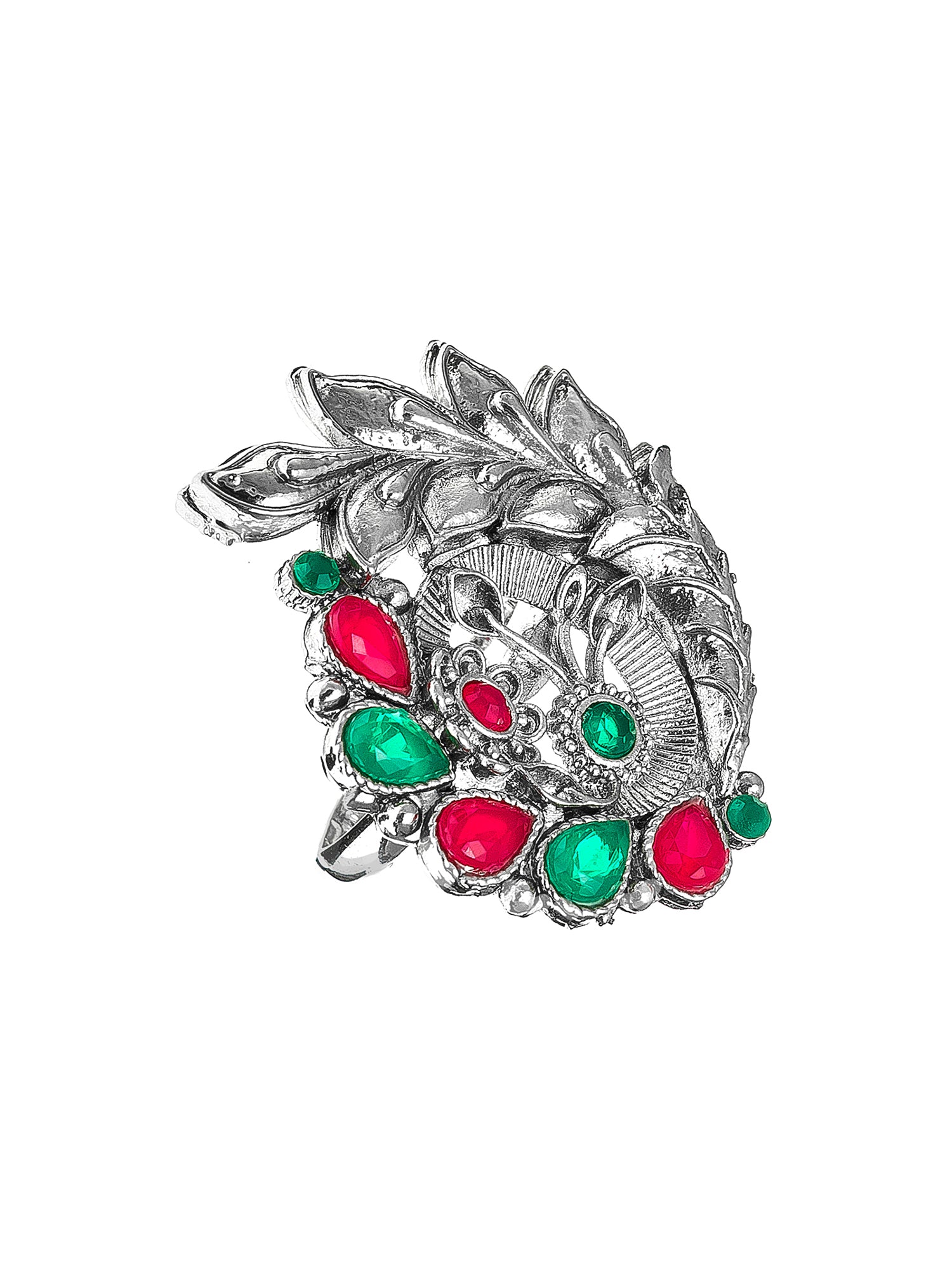 Aadita Oversized Ethnic Paisley Ring